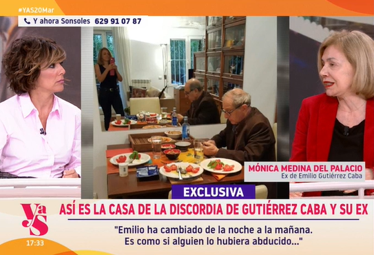 Mónica charlando con Sonsoles Ónega