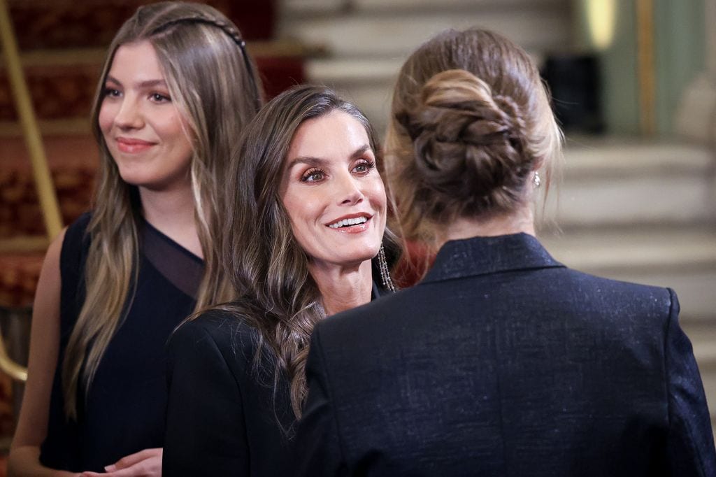 La infanta Sofía, la reina Letizia y la princesa Leonor en los premios Princesa de Girona 2025