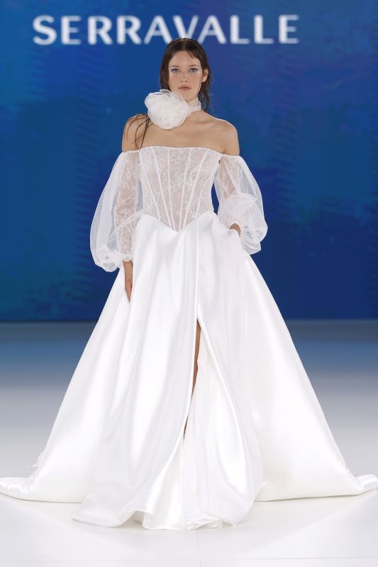 Tendencias novias 2026 floe cuello
