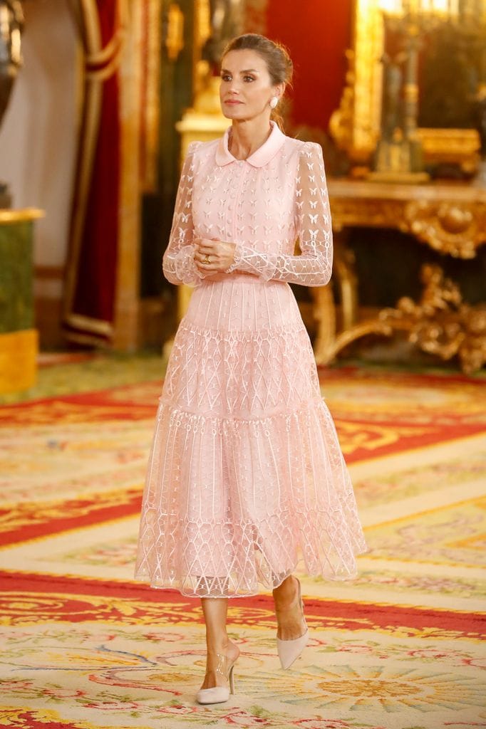 Reyes Felipe y Letizia el 12 de octubre de 2019