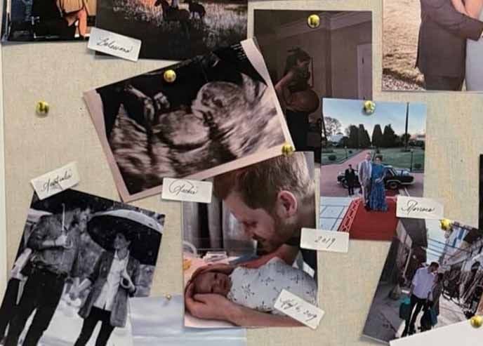 Meghan compartió fotos inéditas de su embarazo, así como de la llegada de sus hijo Archie.