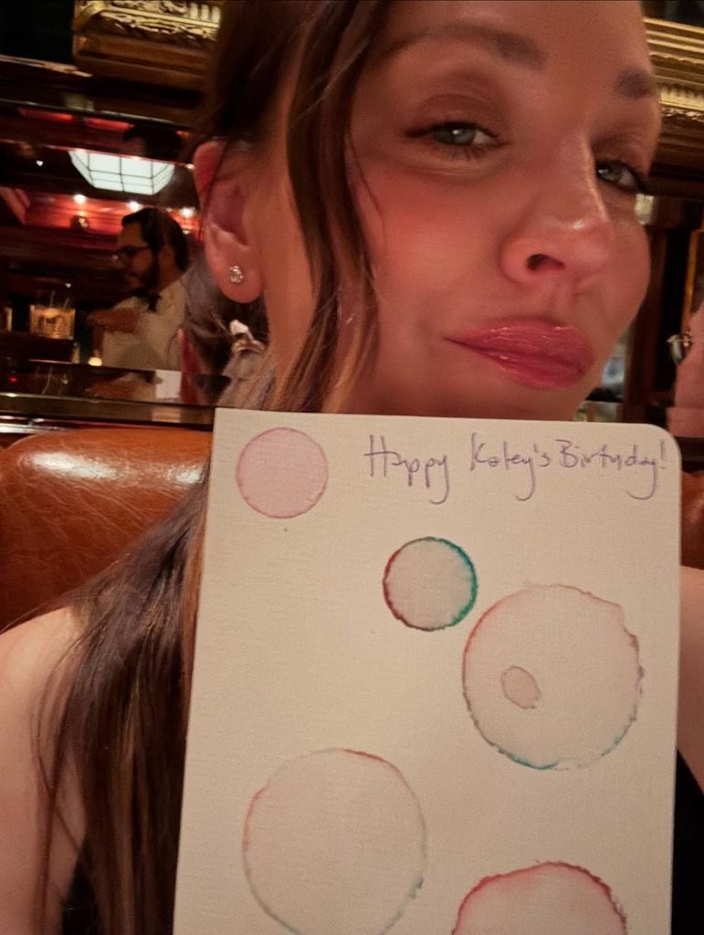 La actriz en su cena especial en Nueva York