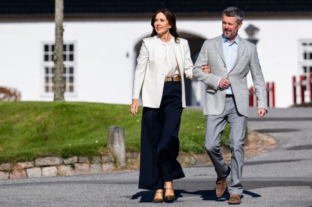 Los reyes durante su llegada a Fredensborg en mayo del 2024
