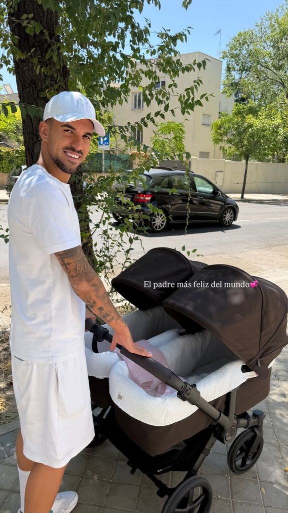 Dani Ceballos, tras convertirse en padre