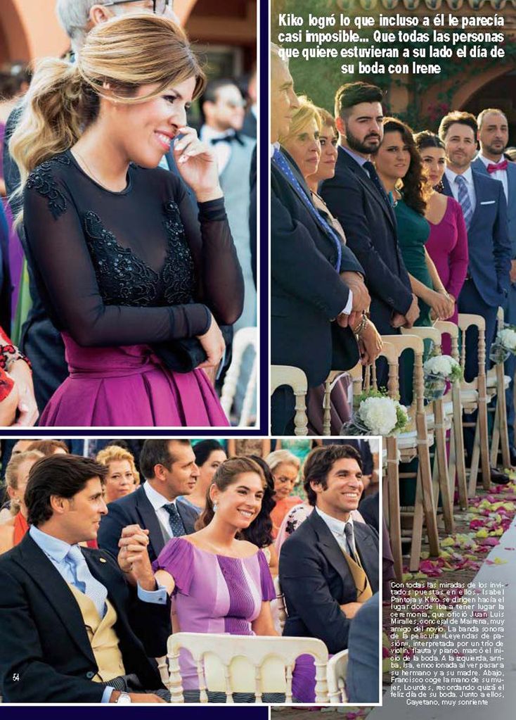 Boda Kiko Rivera e Irene Rosales - HOLA - octubre 2016