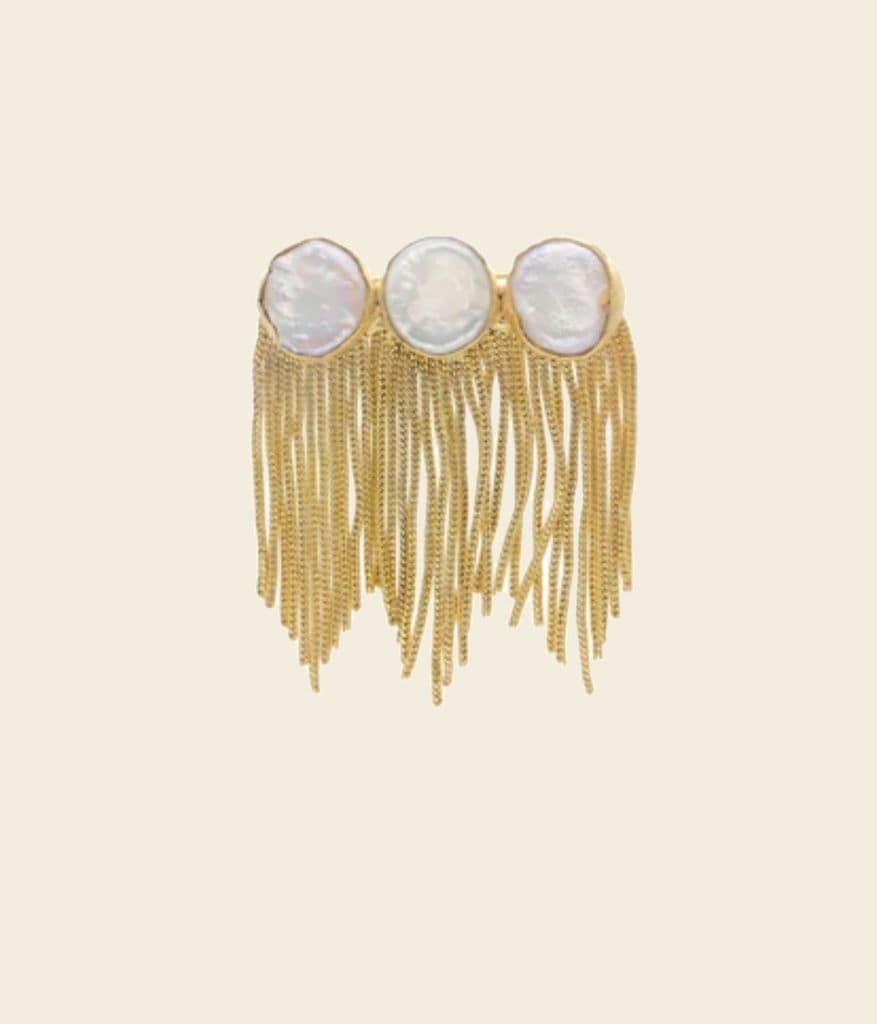 Broche dorado de Acus Complementos