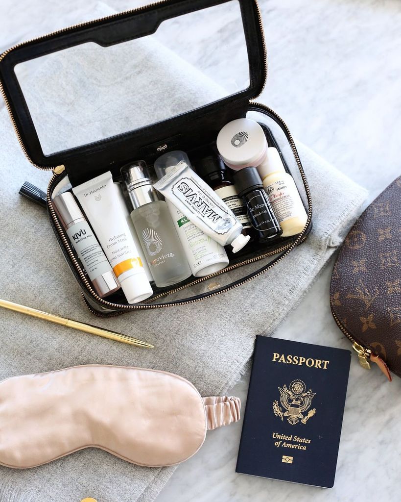 Cuidado facial en el avión