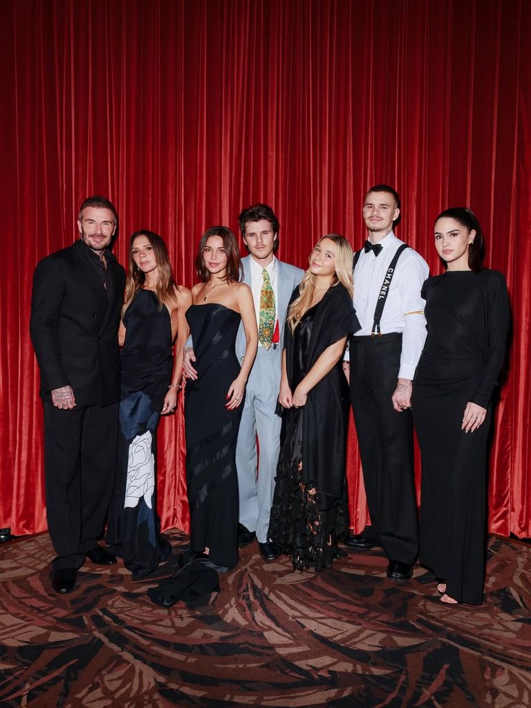 Los Beckham en la celebración del 21 cumpleaños de Cruz Beckham