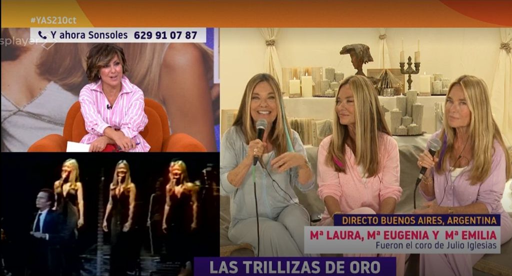 Las trillizas de oro han reaparecido en 'Y ahora Sonsoles' este miércoles, 21 de octubre 