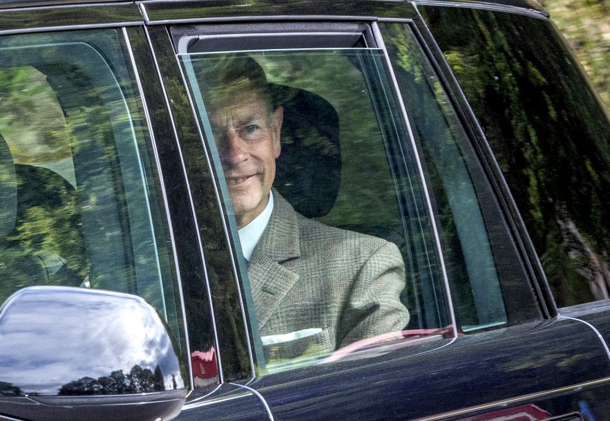 El príncipe Eduardo, este domingo en Balmoral