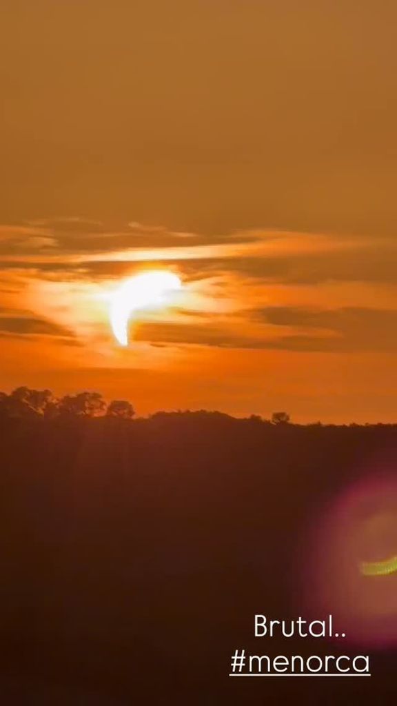 El eclipse, visto desde Menorca