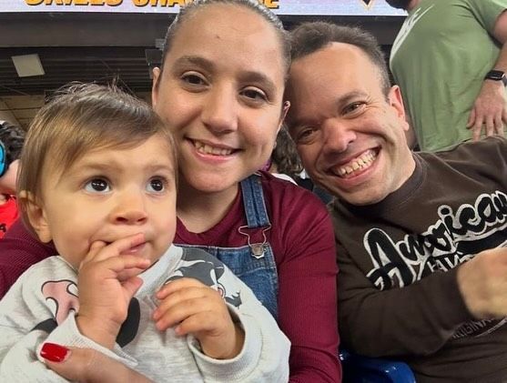 Junto a su esposa Silvia, formó una familia. Hoy son padres de dos niños: Sebastián y Aliyah