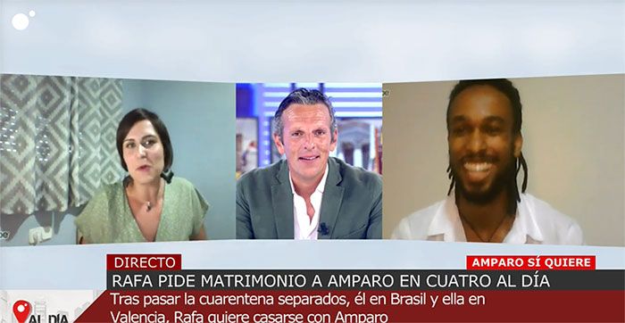 Joaquín Prat en una petición de matrimonio en directo