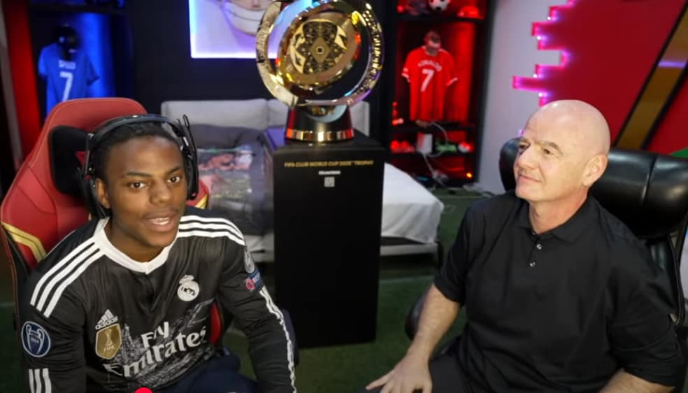 El presidente de la FIFA, Gianni Infantino, hizo declaraciones sobre el futuro de Cristiano Ronaldo en el canal del streamer estadounidense iShowSpeed.