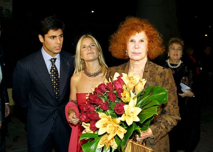 Eugenia y Francisco con la duquesa de Alba