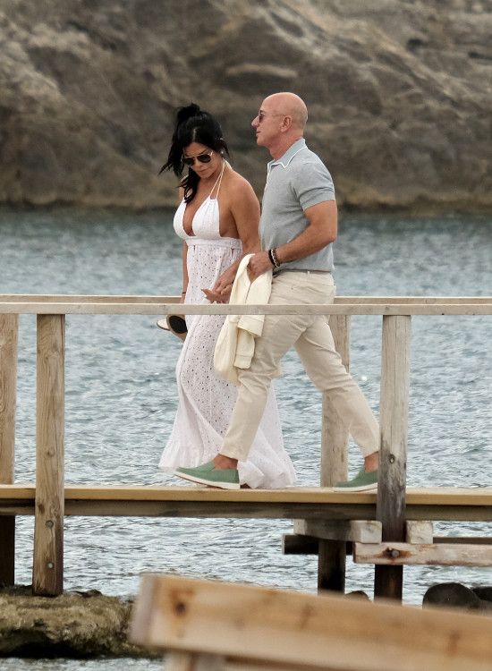 Lauren Sánchez y Jeff Bezos de vacaciones