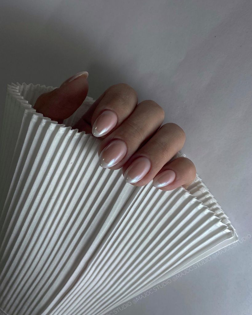 Uñas para novias manicuras de boda perla