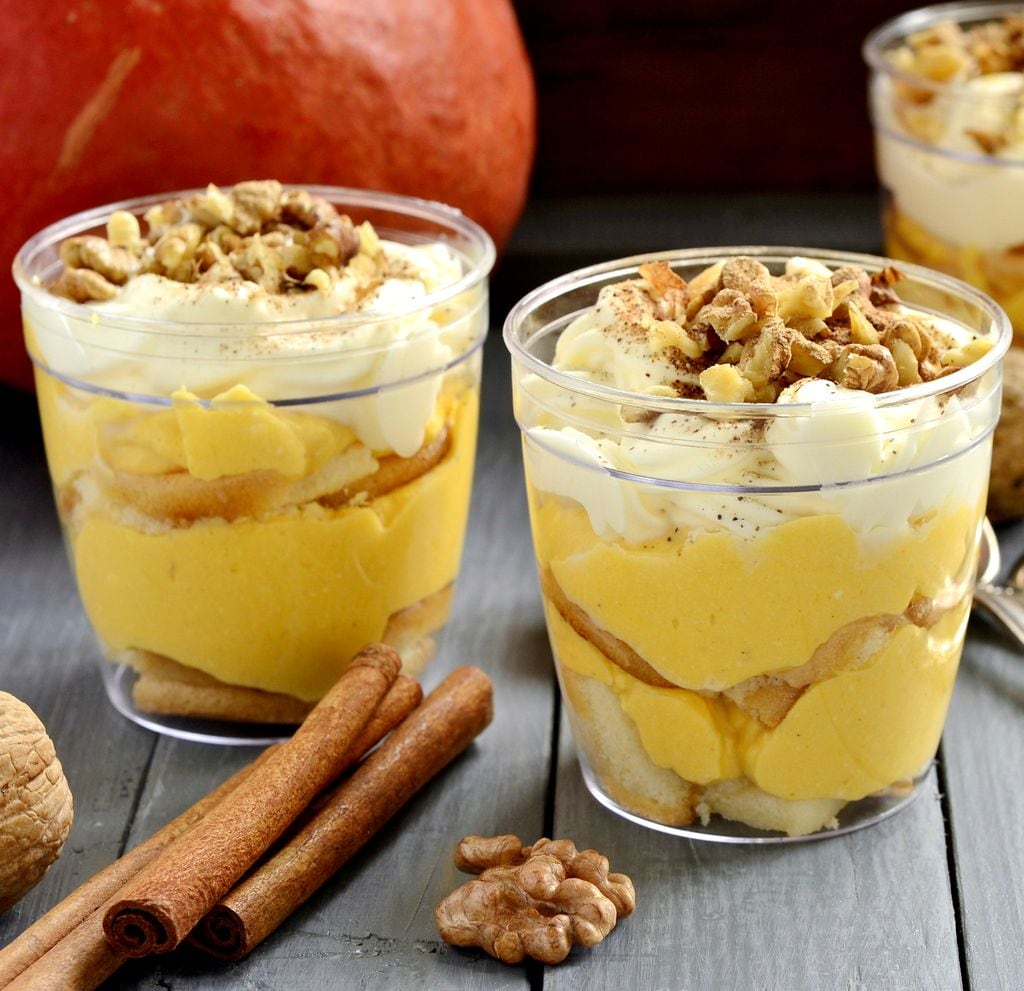 Al tiramisú clásico le vamos a sumar calabaza, ingrediente típicamente otoñal.