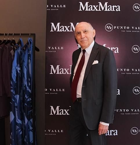 El empresario inauguró la primera boutique de Max Mara en el país