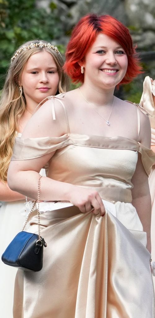 Maud Angelica el día de la boda de su madre, la princesa Marta Luisa con Durek Verrett en Geiranger