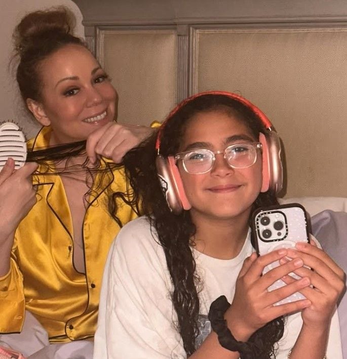 Mariah Carey con su hija Monroe