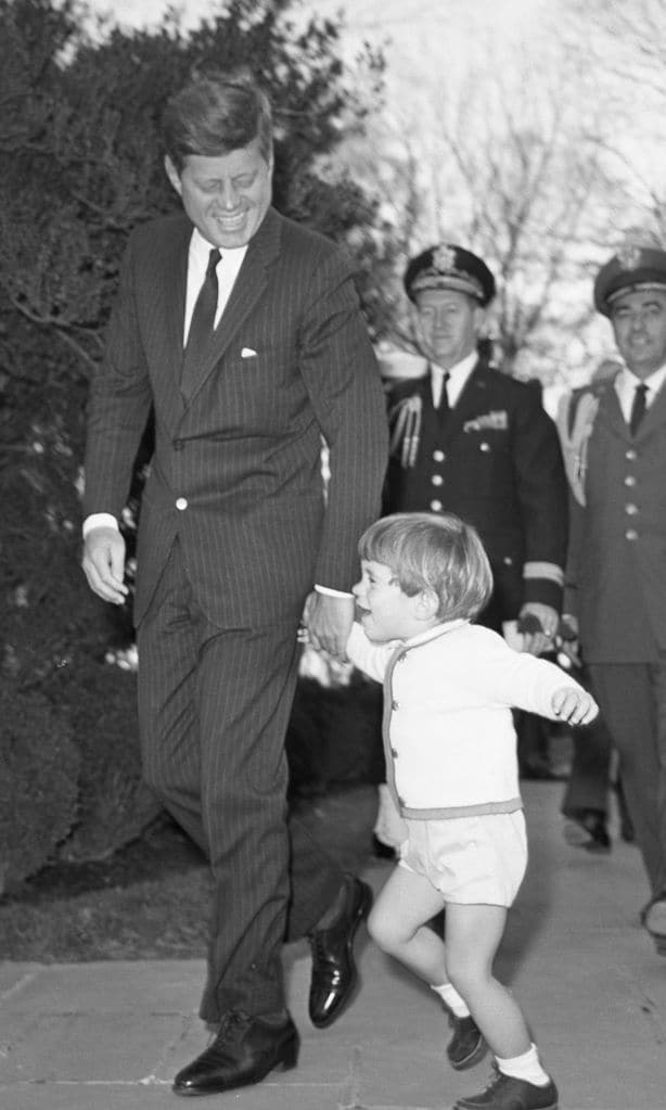 President John F. Kennedy with His Son