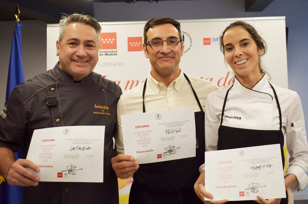 Premiados concurso ACYRE de la Mejor Tarta de Queso de Madrid 2025