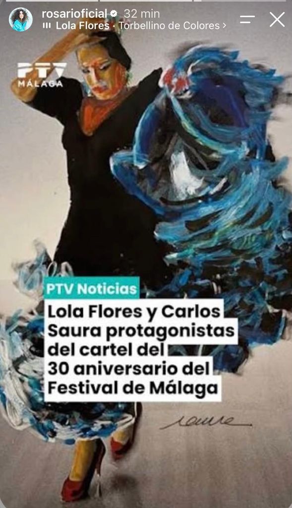 El 'story' que ha compartido Rosario Flores en homenaje a su madre