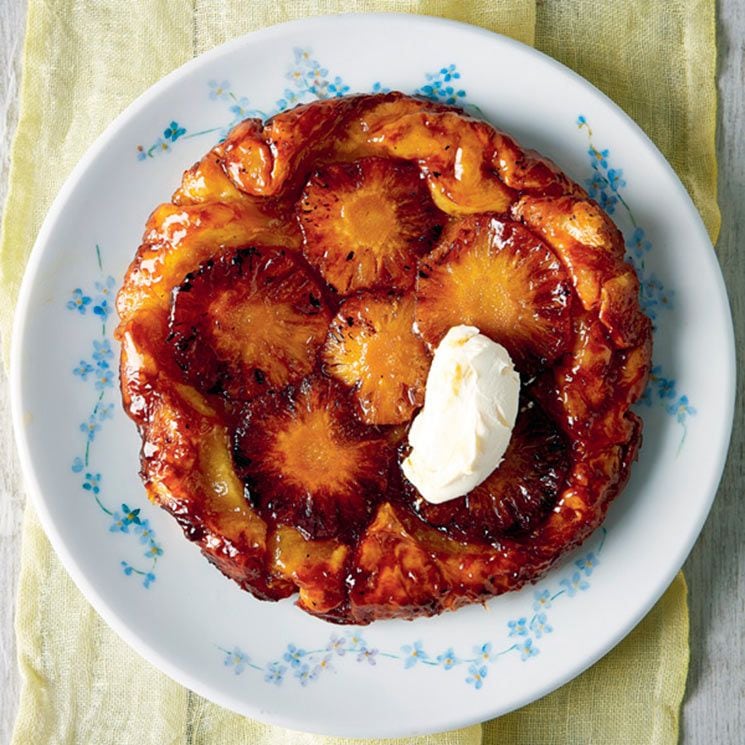 Tarta 'tatin' de piña