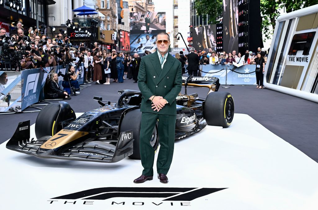 Brad Pitt en el estreno de la película  "F1" en Londres