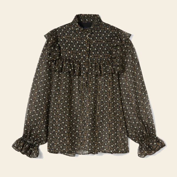 blusa volantes