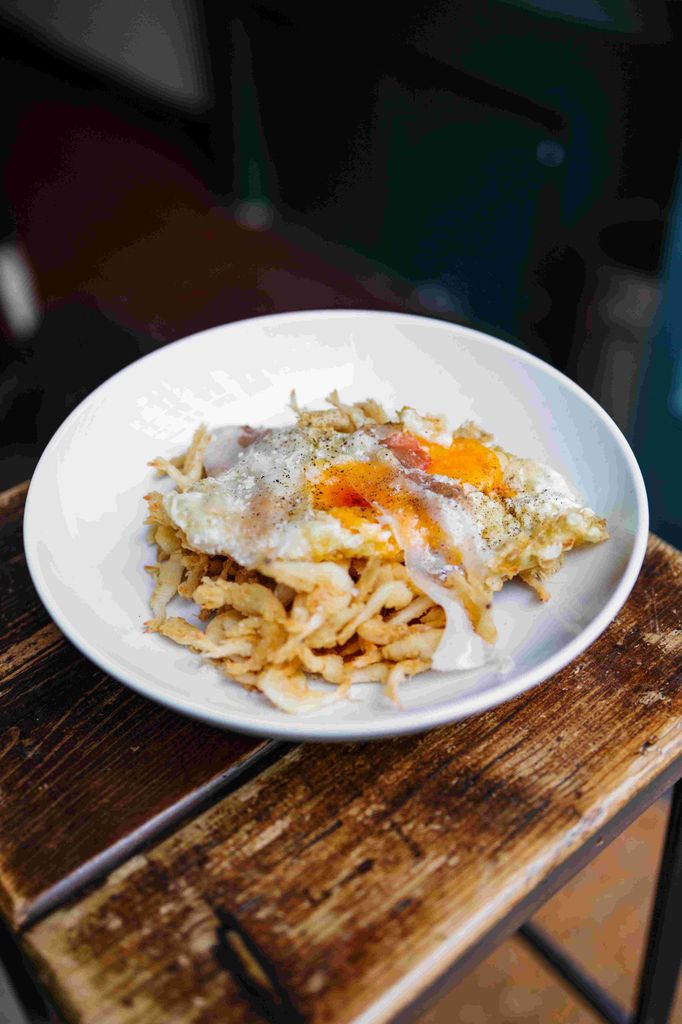 Huevos con gambas cristal sin gluten