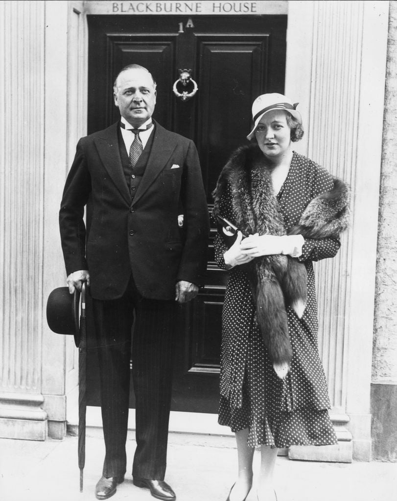 Edmund Maurice Burke Roche y Lady Fermoy, abuelos materno de la princesa Diana y bisabuelos de Rosie Roche.