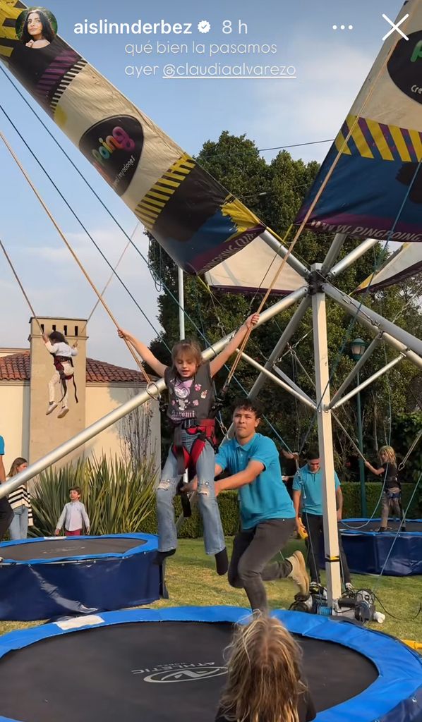 Kailani en el festejo de Kira.