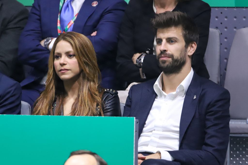 Shakira y Gerard Pique en la Copa Davis en la Caja Mágica, Madrid en noviembre de 2019