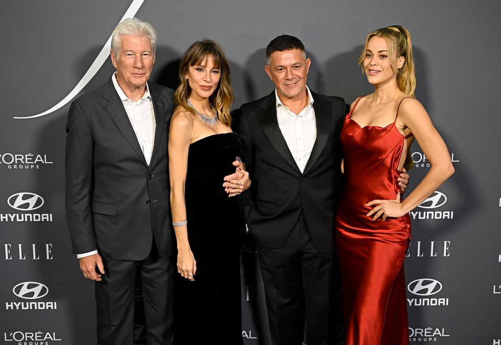 Richard Gere, Alejandra Silva, Alejandro Sanz y Candela Márquez en la gala 'ELLE X FUTURE' en Madrid, España.