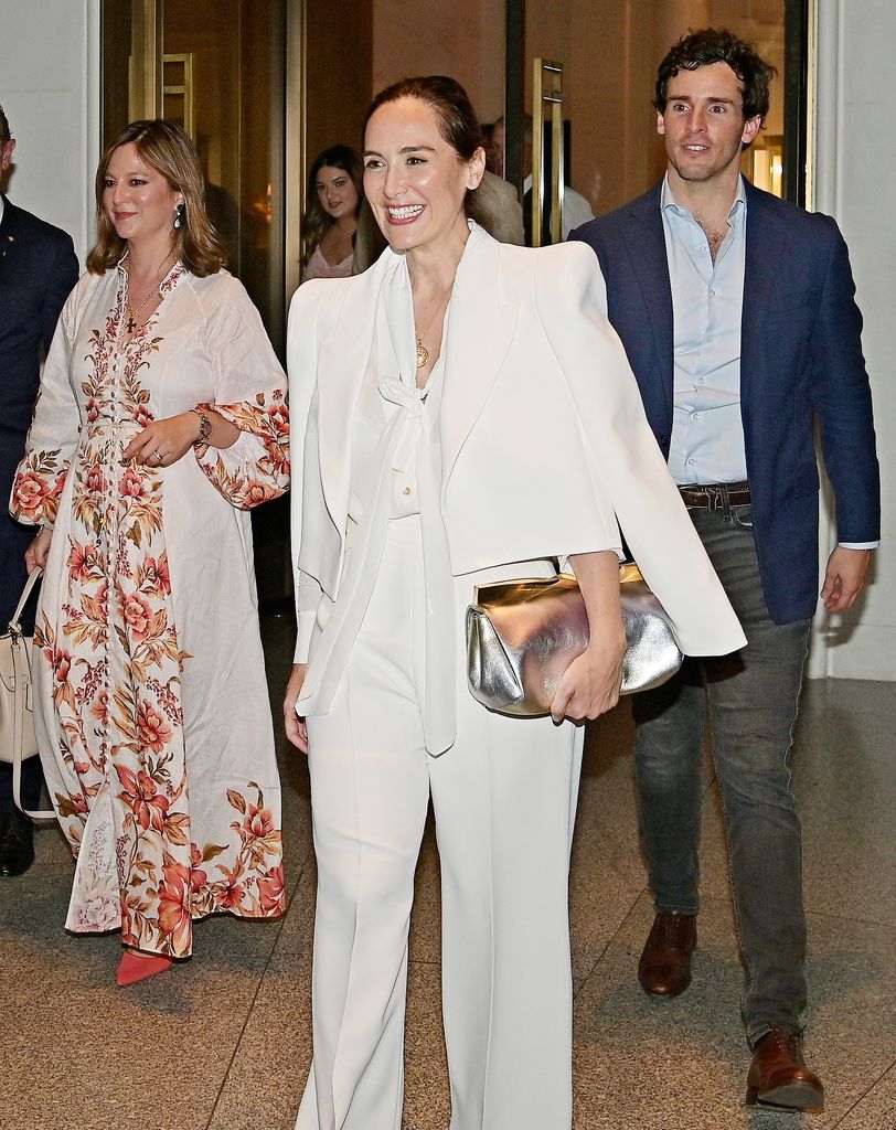 Tamara Falcó e Iñigo Onieva salen del Hotel Ritz tras celebrar su preboda acompañados por Chabeli Iglesias a 07 de Julio de 2023 en Madrid (España).
