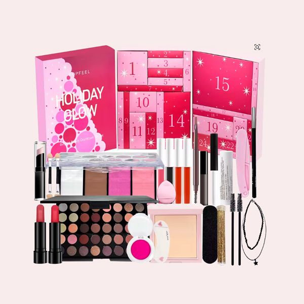 2025 Juego de maquillaje de cuenta regresiva navideña 