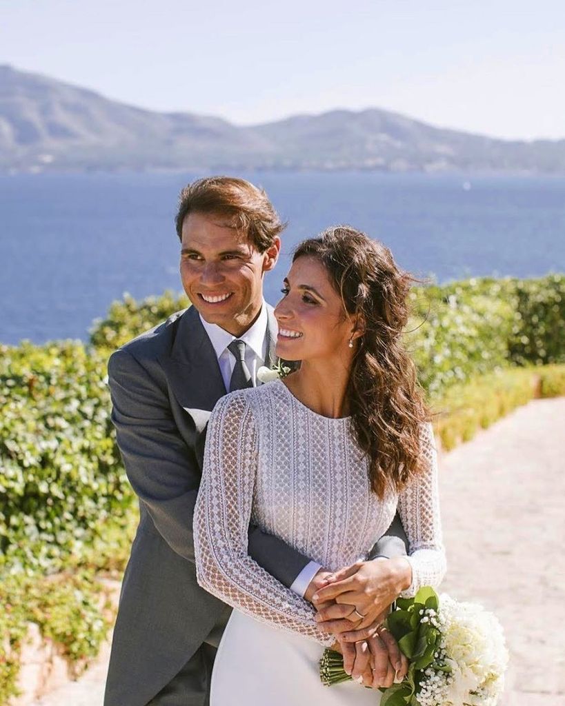 Rafa Nadal y Mery Perelló el día de su boda en Mallorca
