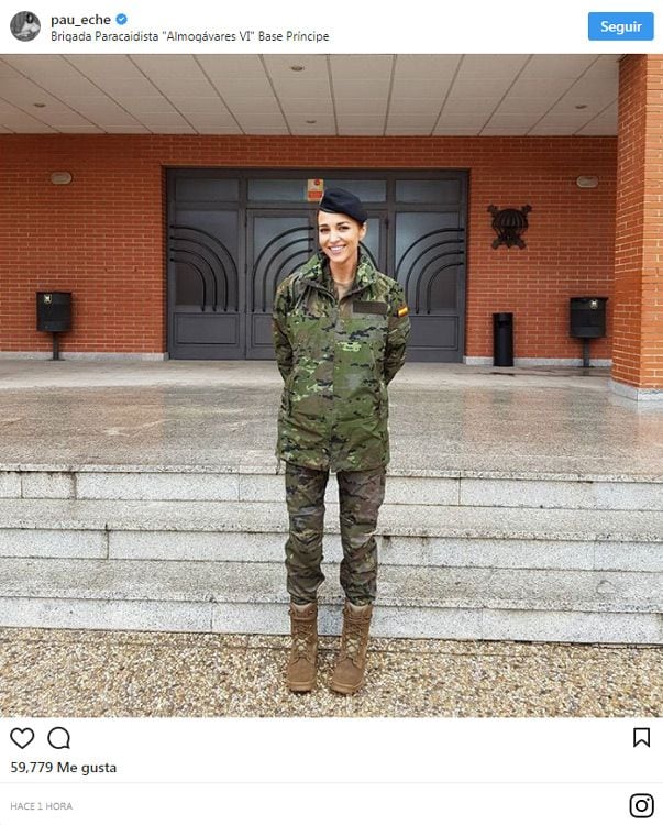 paula echevarría militar