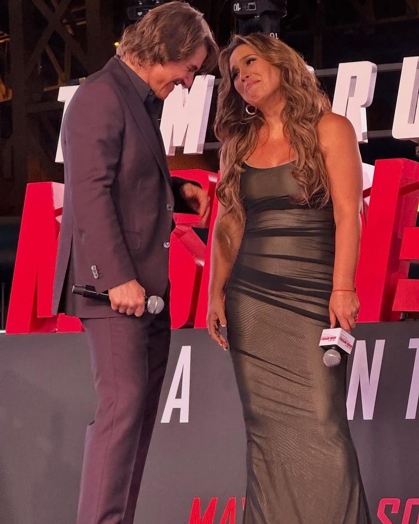 Angélica Vale y Tom Cruise, en la Ciudad de México.