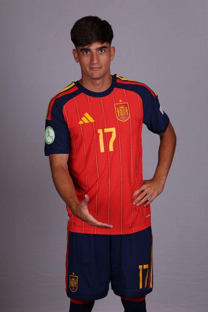 José Antonio Morante Antúnez posando como jugador de La Roja