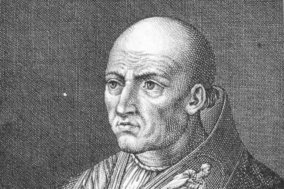 Detalle del retrato de Calixto III. Biblioteca Nacional de España