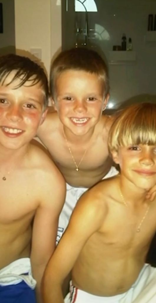 Los hermanos Beckham cuando eran pequeños