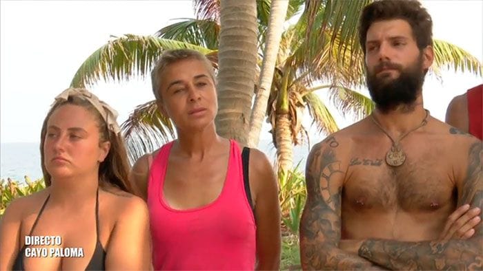 Rocío Flores, Ana María Aldón y Albert Barranco en Supervivientes 