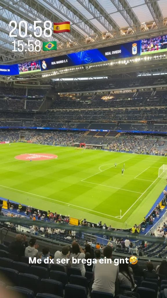 Imagen del Santiago Bernabéu antes del partido contra el Oviedo