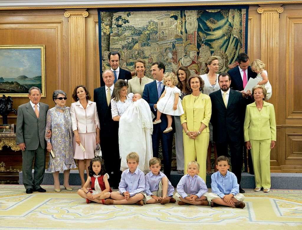 Imagen del bautizo de la infanta Sofía
