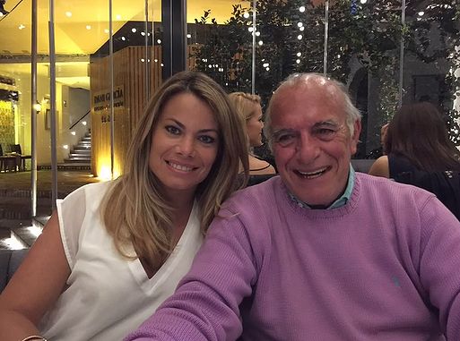 Carla, una imagen de archivo con su padre, el recordado Carlos Goyanes