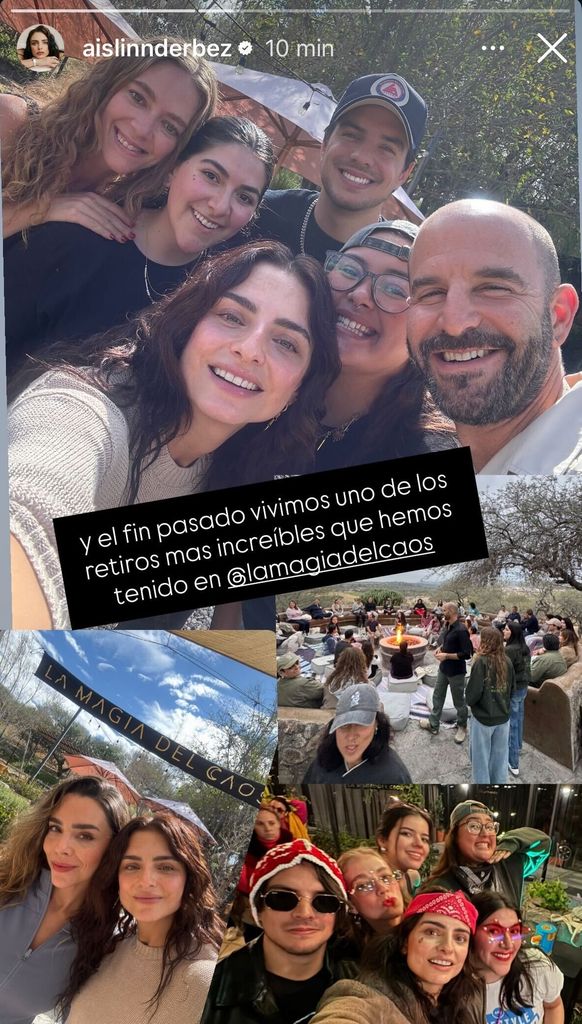 Pese a lo duras que han sido las últimas semanas, la actriz se ha dado el tiempo de sanar poco a poco, como el pasado fin de semana que fue a uno de los retiros de 'La Magia del Caos'.