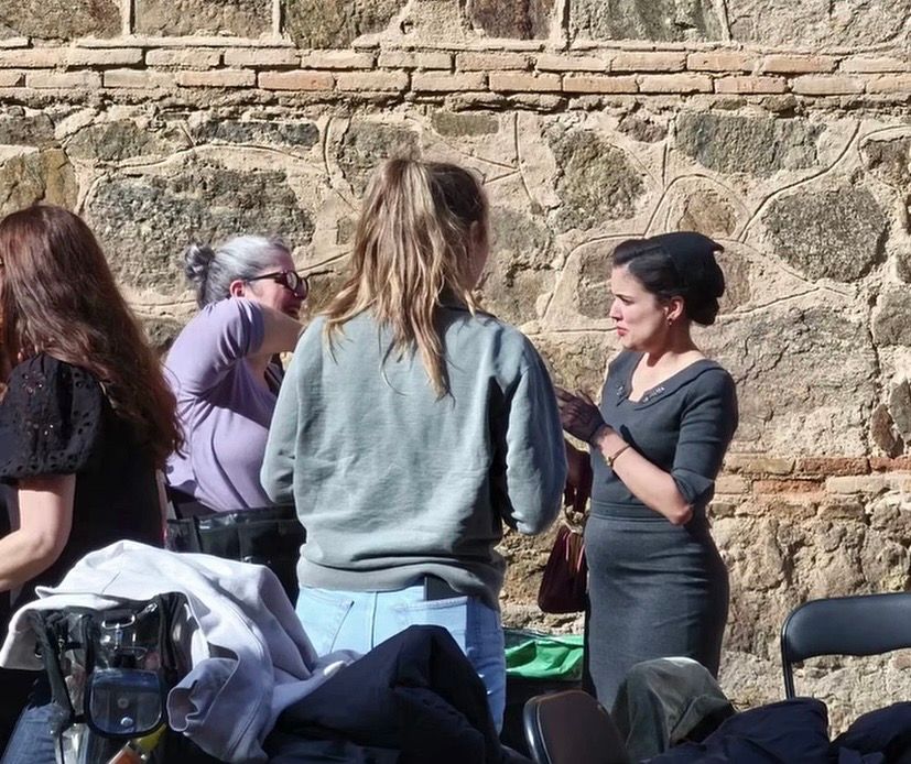 Adriana Ugarte en Toledo rodando 'Sira'